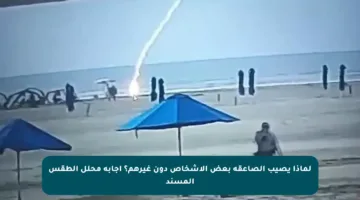 لماذا يصيب الصاعقة بعض الأشخاص دون غيرهم؟ إجابة محلل الطقس المسند